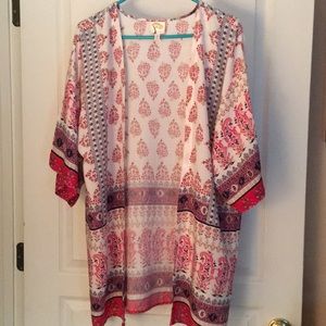 Open front over scarf